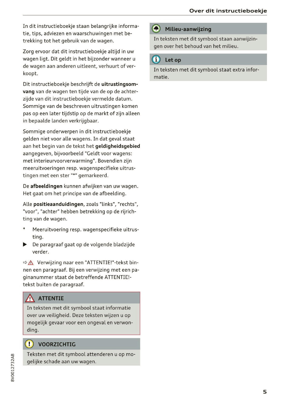 2016 Audi A3/S3 Owner's Manual | Dutch