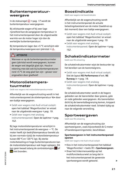 2021-2022 Audi A4 Owner's Manual | Dutch