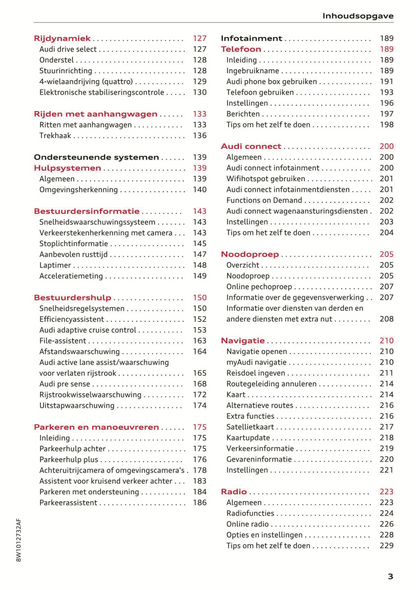 2021 Audi A4/S4/RS 4 Owner's Manual | Dutch