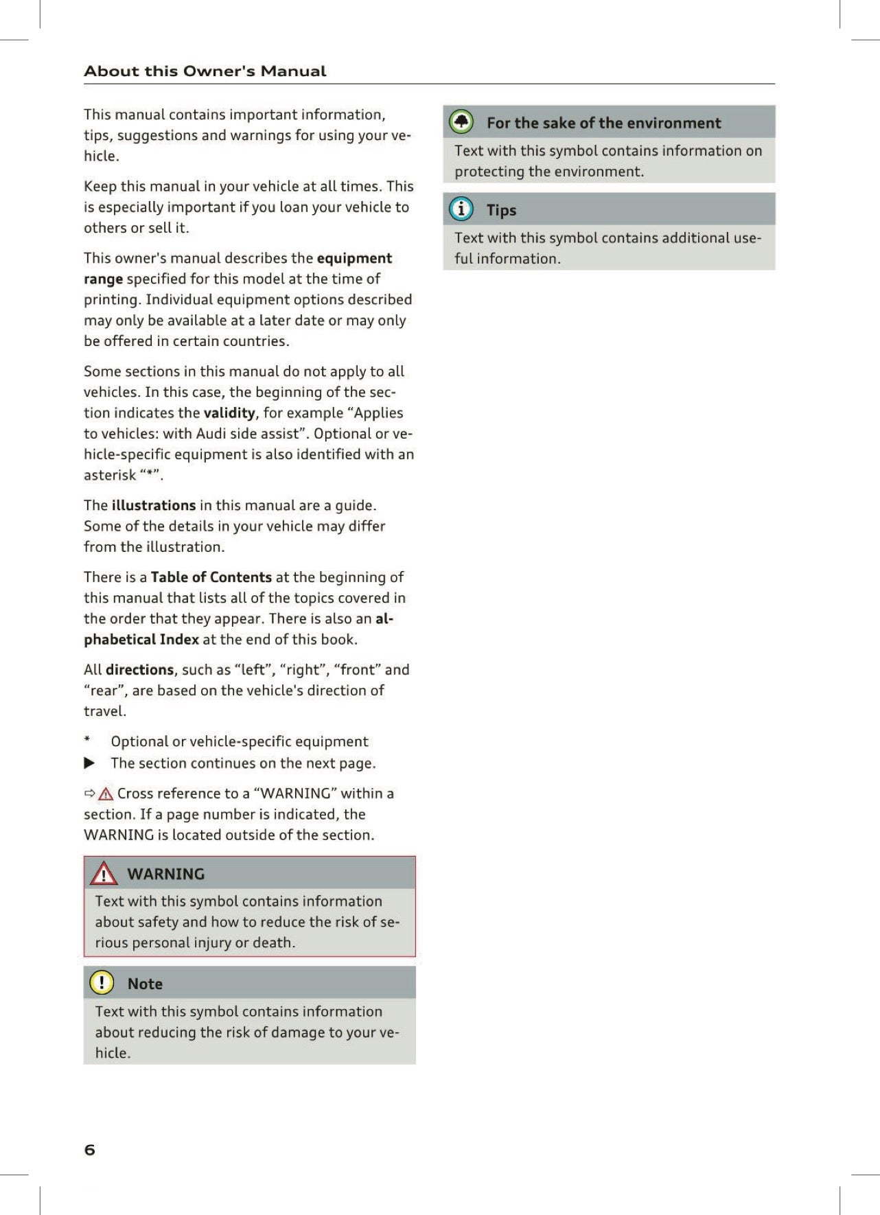 2017 Audi A4 Owner's Manual | English US