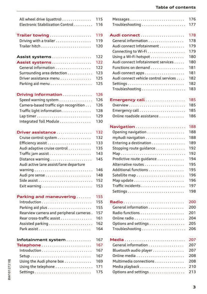 2024 Audi A4 Owner's Manual | English US