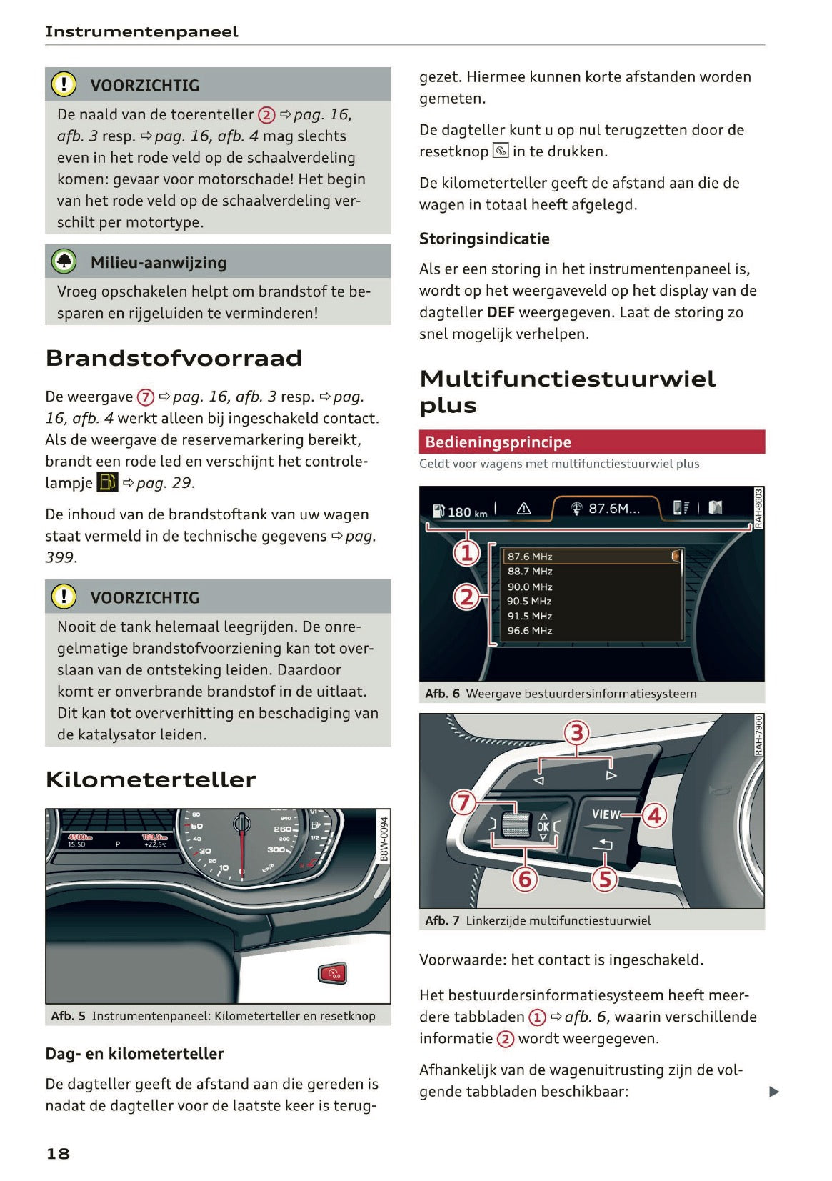 2019 Audi A5 Owner's Manual | Dutch