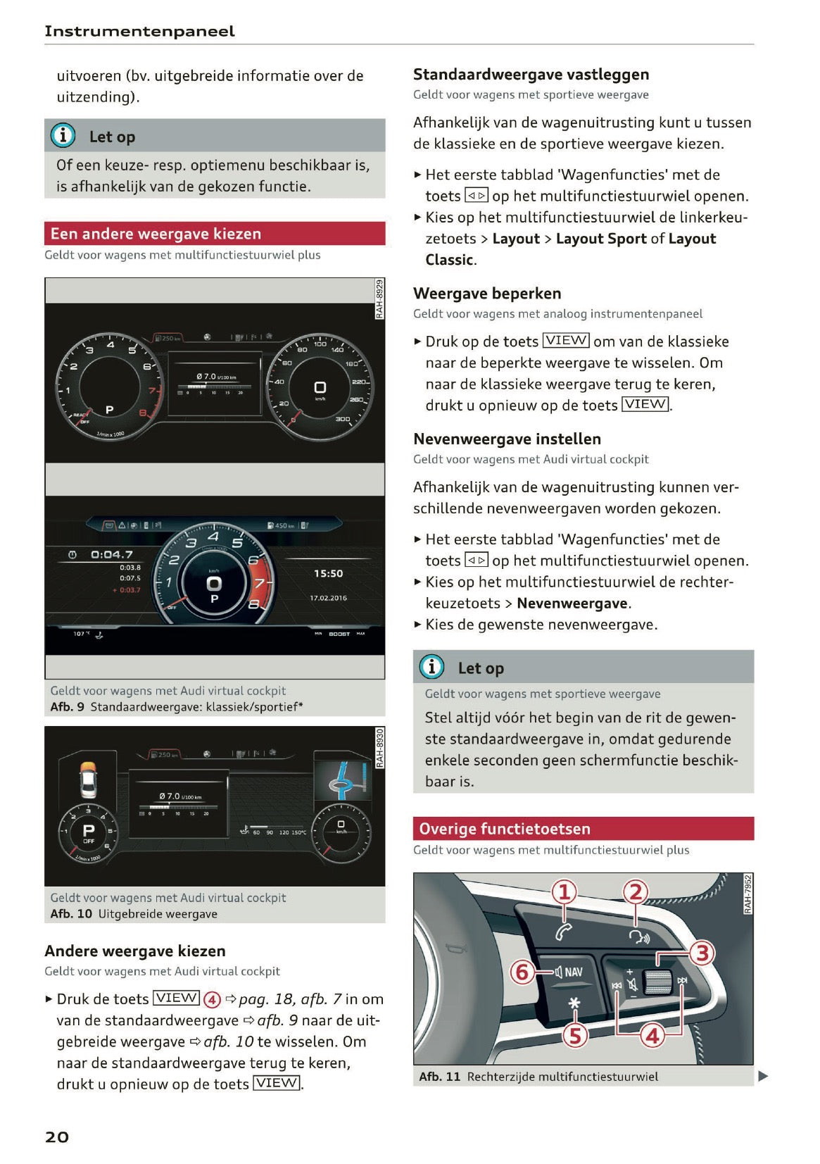 2019 Audi A5 Owner's Manual | Dutch