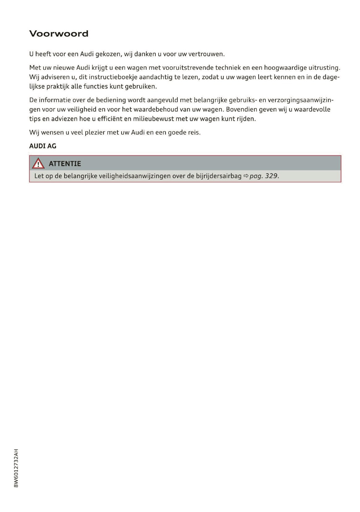 2019 Audi A5 Owner's Manual | Dutch