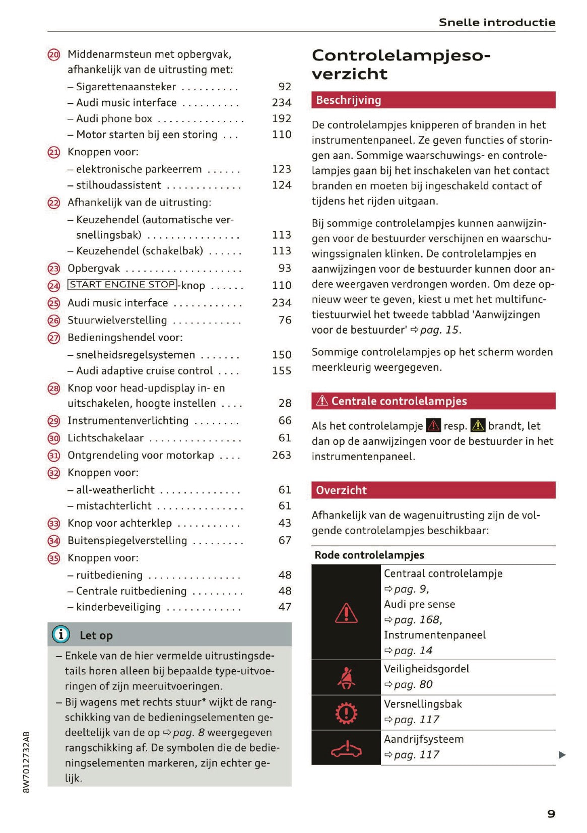 2020 Audi A5 Owner's Manual | Dutch