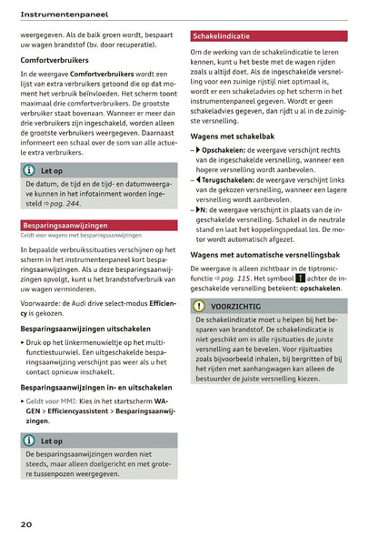 2020 Audi A5 Owner's Manual | Dutch