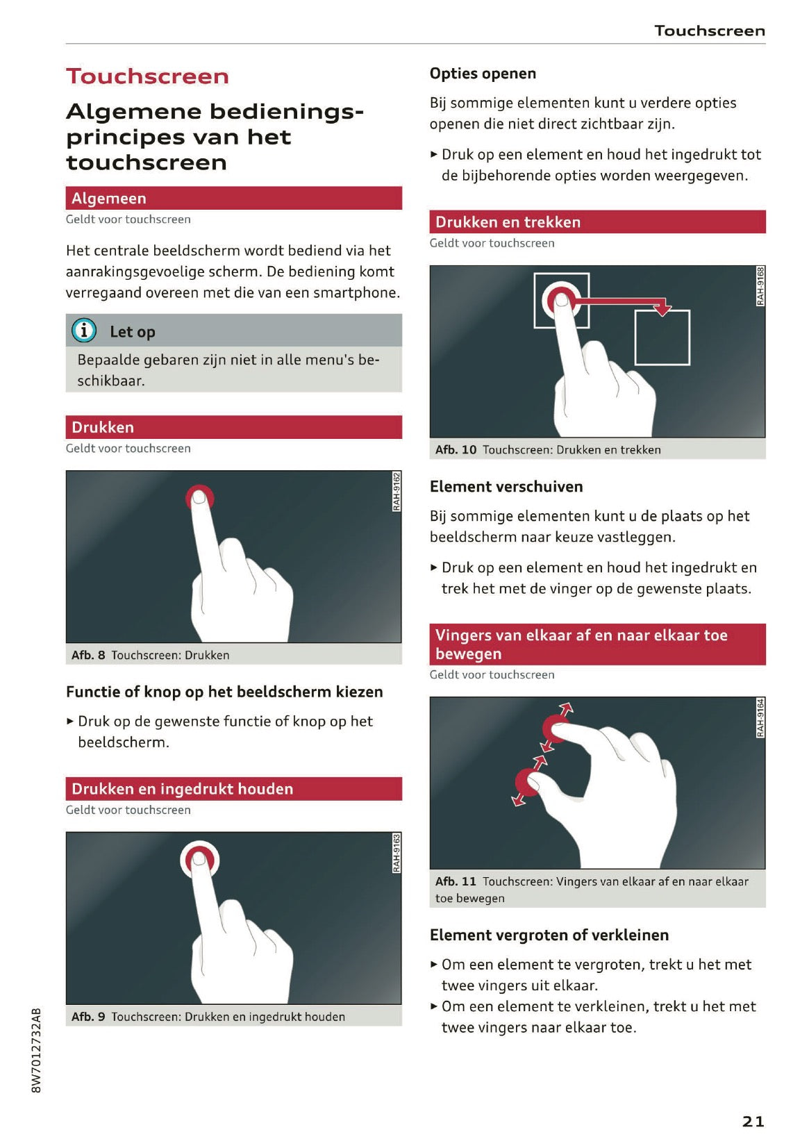 2020 Audi A5 Owner's Manual | Dutch