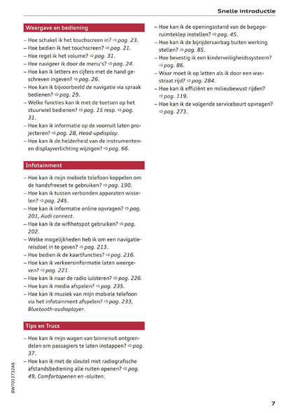 2020 Audi A5 Owner's Manual | Dutch