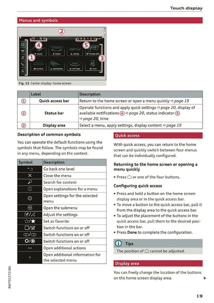 2020 Audi A5 Owner's Manual | English US