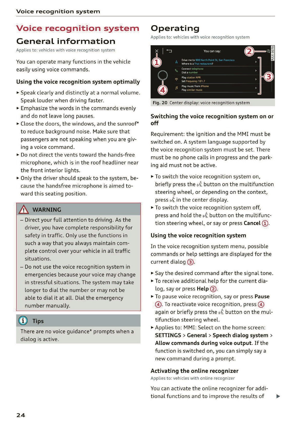 2020 Audi A5 Owner's Manual | English US