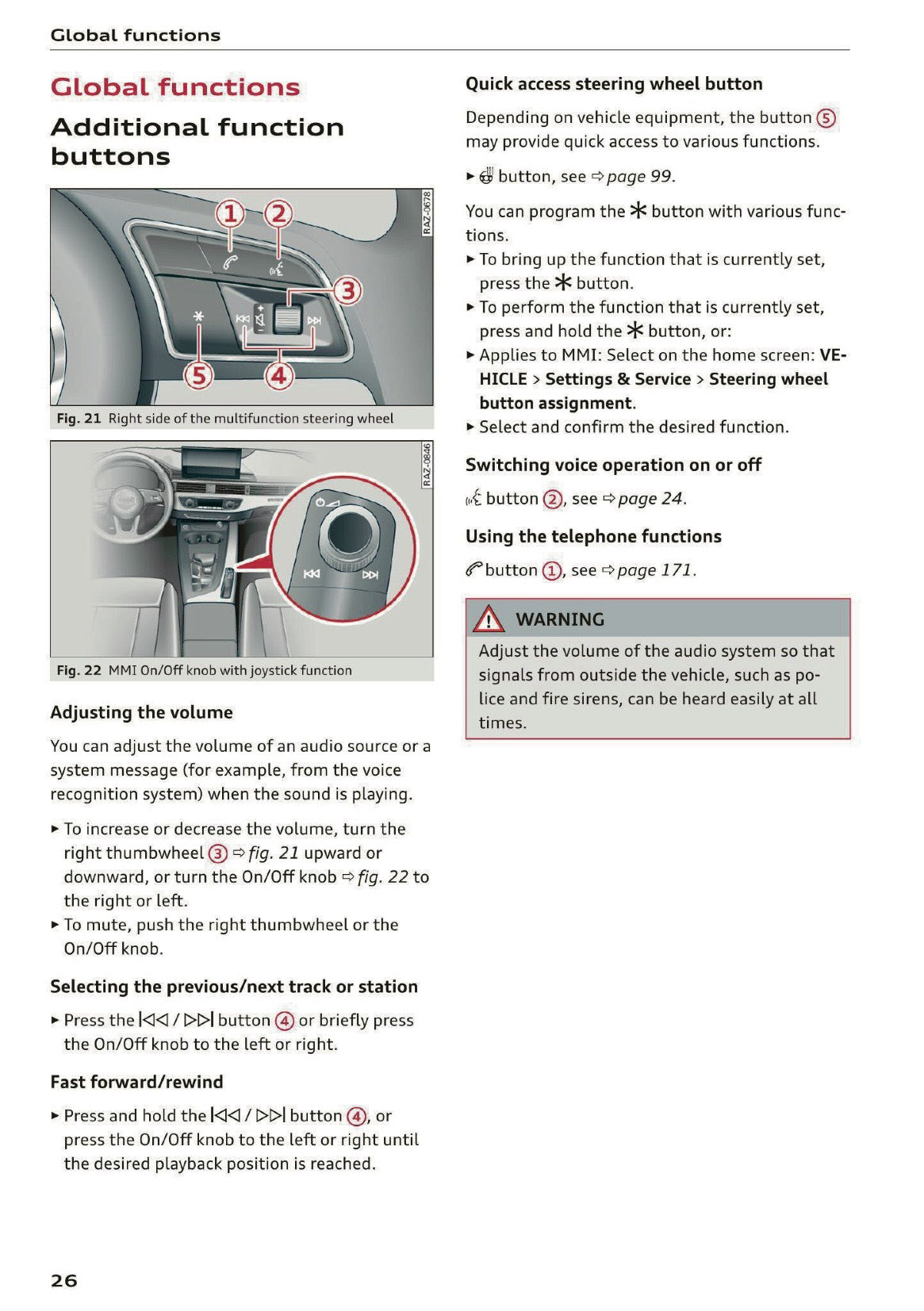 2020 Audi A5 Owner's Manual | English US
