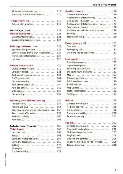 2020 Audi A5 Owner's Manual | English US