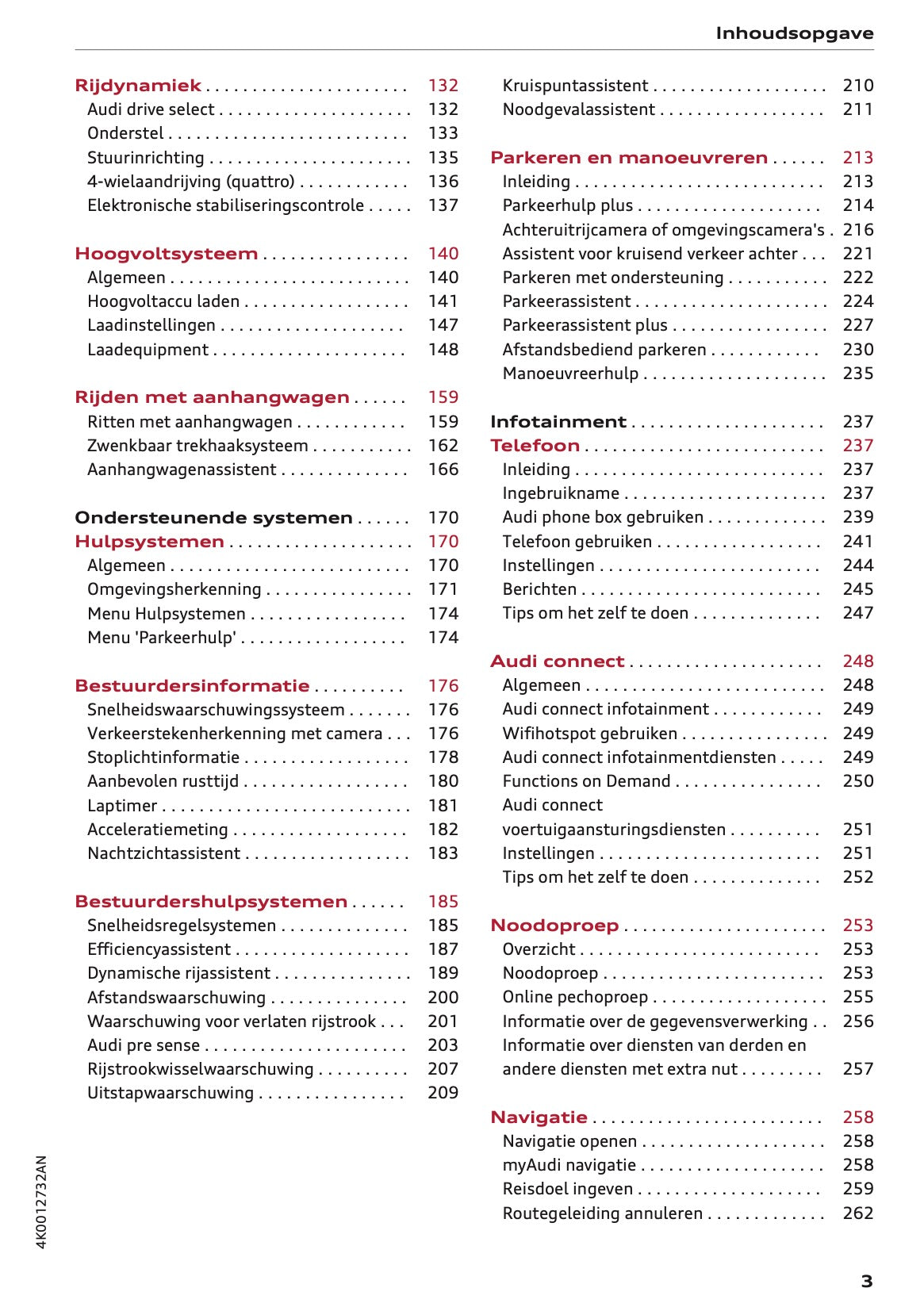 2022-2023 Audi A6 Owner's Manual | Dutch