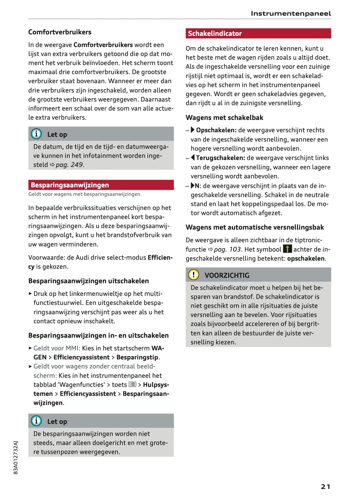 2020-2021 Audi Q3 Owner's Manual | Dutch