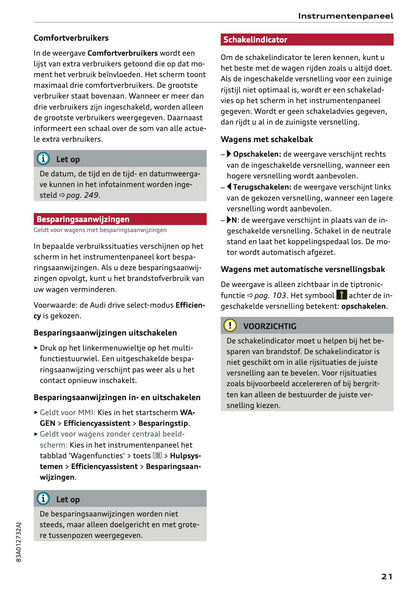 2020-2021 Audi Q3 Owner's Manual | Dutch