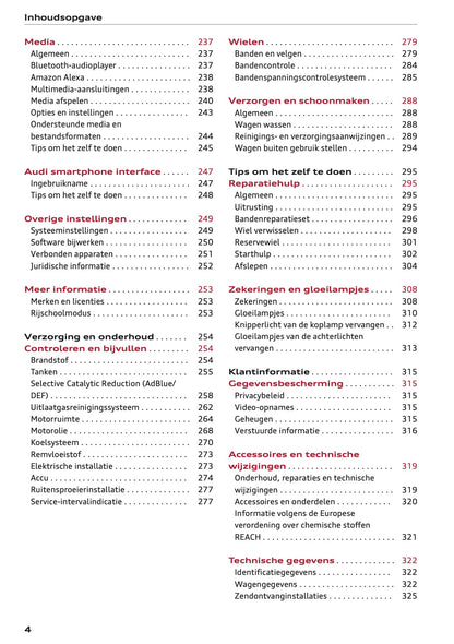 2020-2021 Audi Q3 Owner's Manual | Dutch
