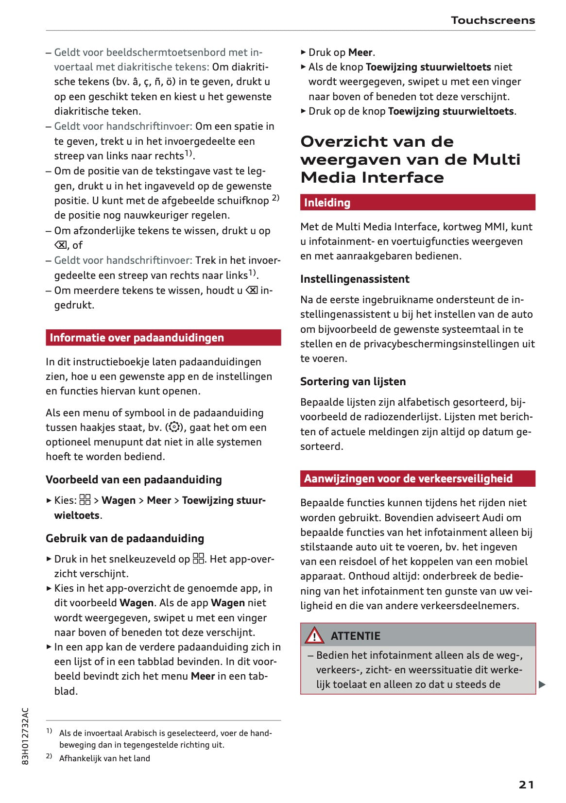 2026 Audi Q3 Owner's Manual | Dutch