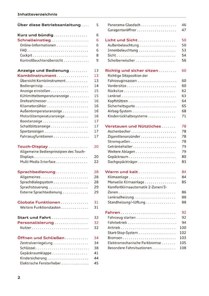 2019-2020 Audi Q3/RS Q3 Owner's Manual | German