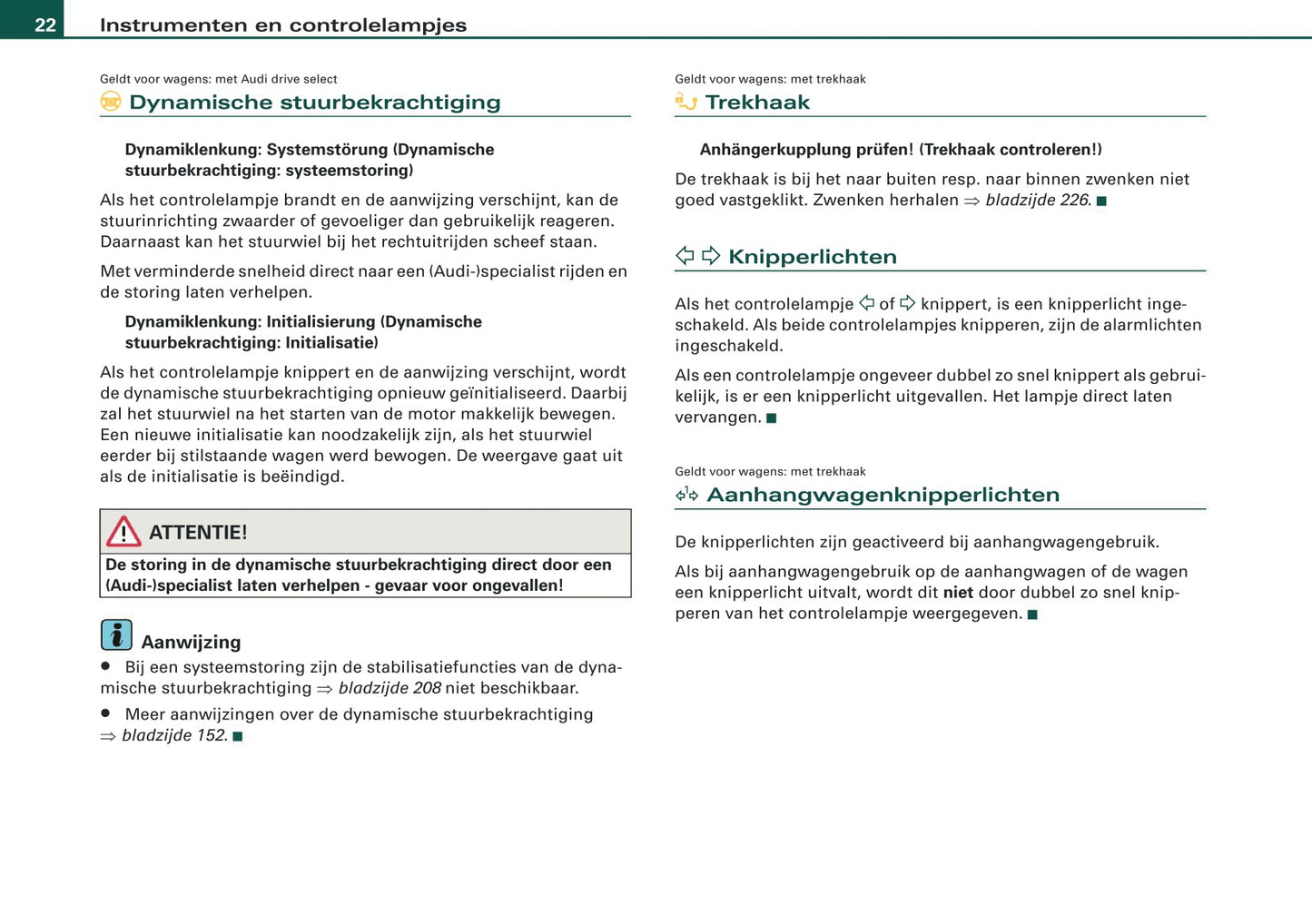 2009 Audi Q5 Owner's Manual | Dutch