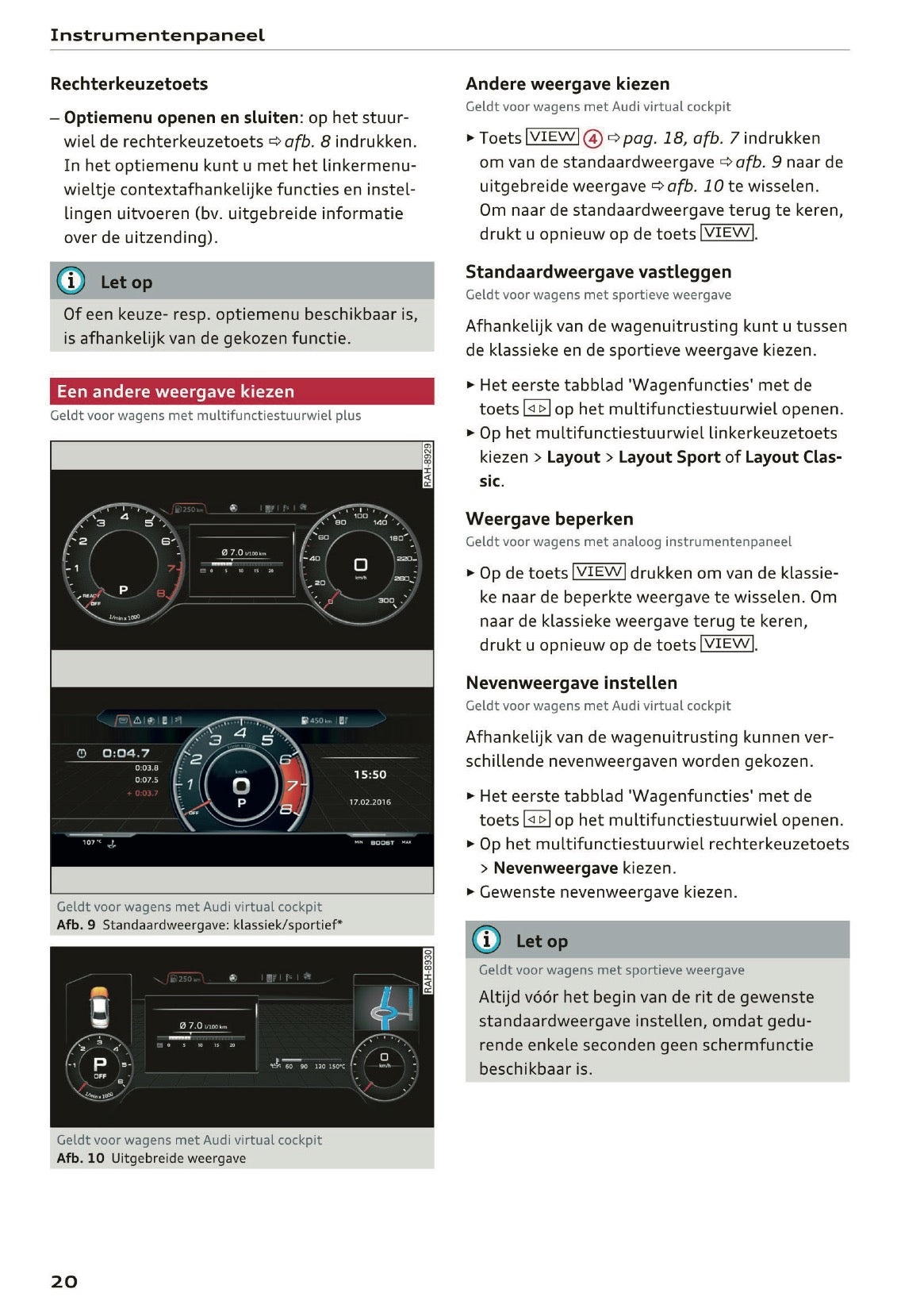 2018 Audi Q5 / SQ5 Owner's Manual | Dutch