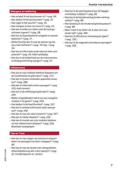 2020-2021 Audi Q5 Owner's Manual | Dutch