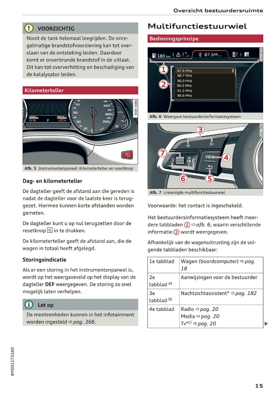 2017 Audi Q7 Owner's Manual | Dutch