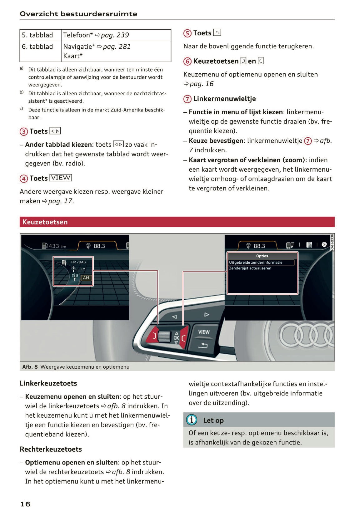 2017 Audi Q7 Owner's Manual | Dutch