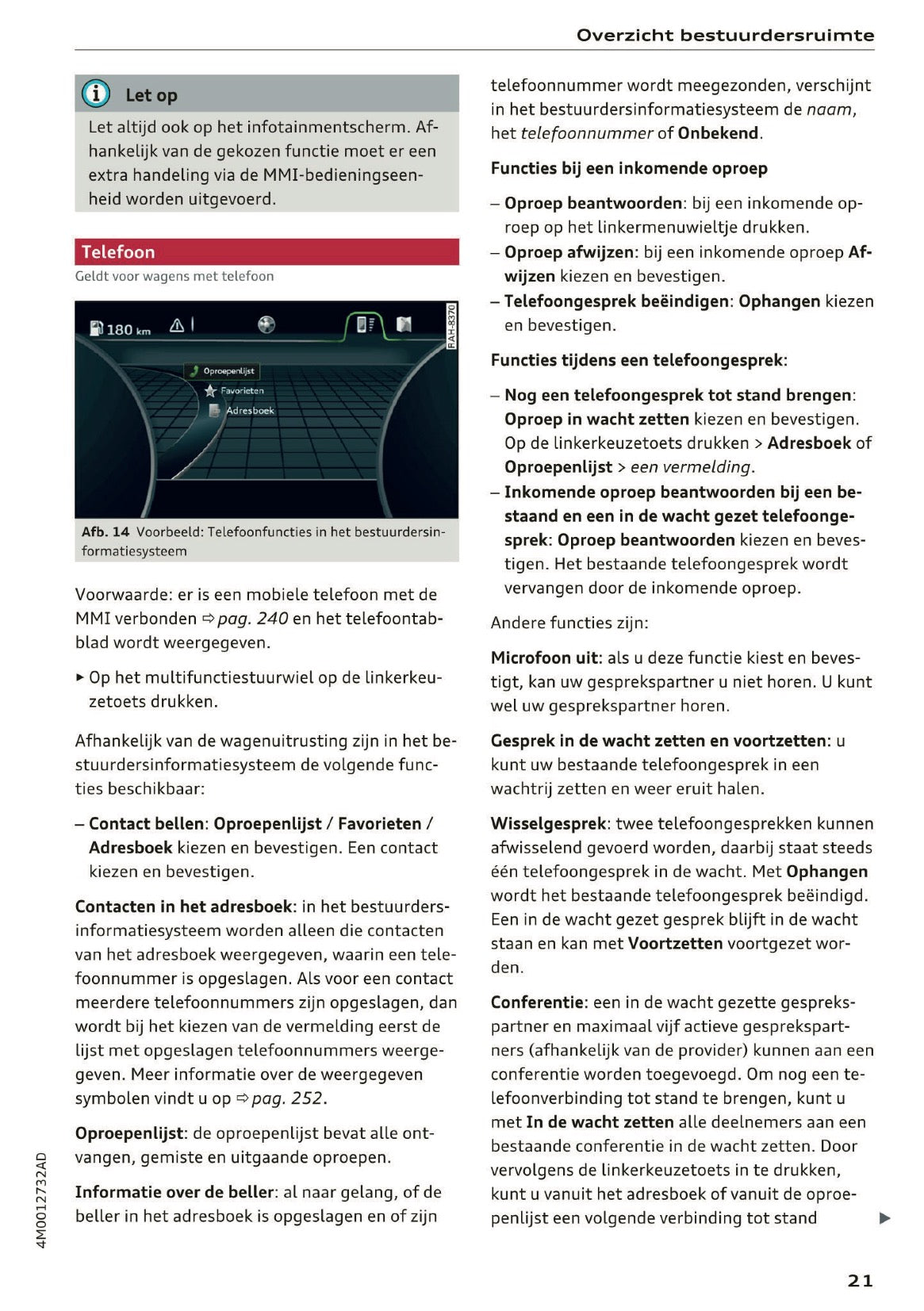 2017 Audi Q7 Owner's Manual | Dutch