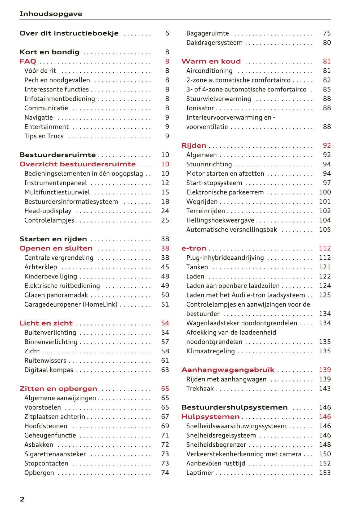 2017 Audi Q7 Owner's Manual | Dutch