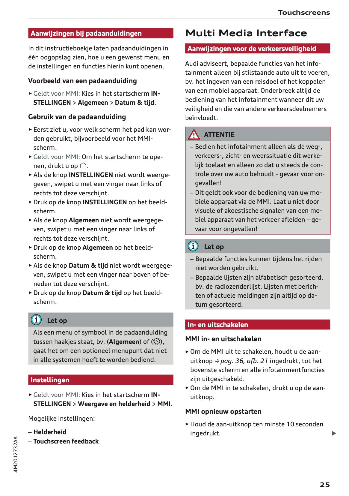 2024 Audi Q7 Owner's Manual | Dutch