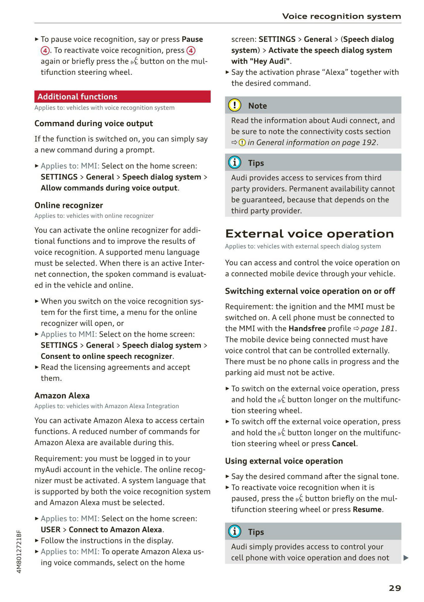 2021 Audi Q8 Owner's Manual | English