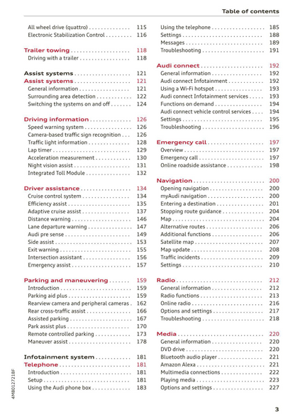 2021 Audi Q8 Owner's Manual | English