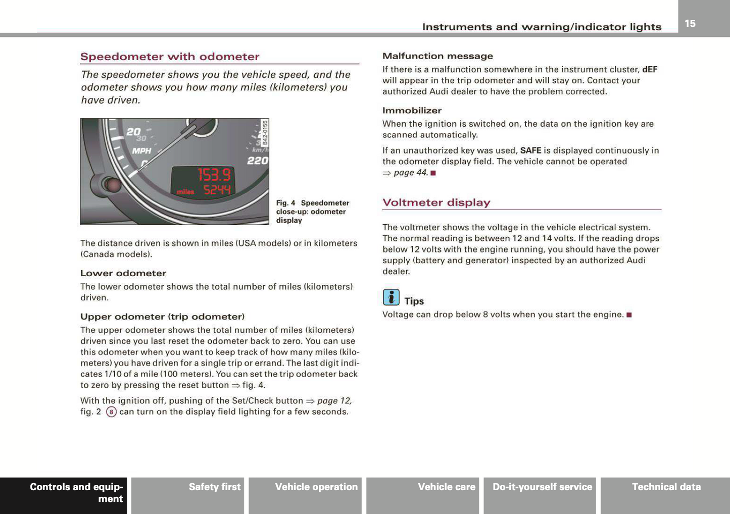 2008 Audi R8 Owner's Manual | English