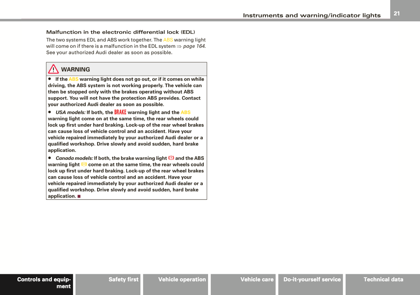 2008 Audi R8 Owner's Manual | English