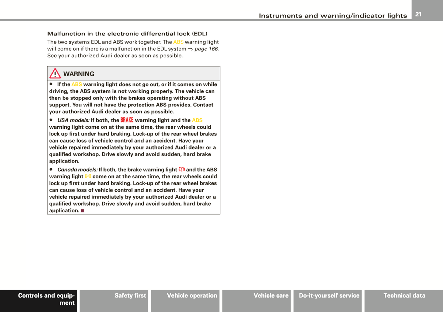 2009 Audi R8 Owner's Manual | English