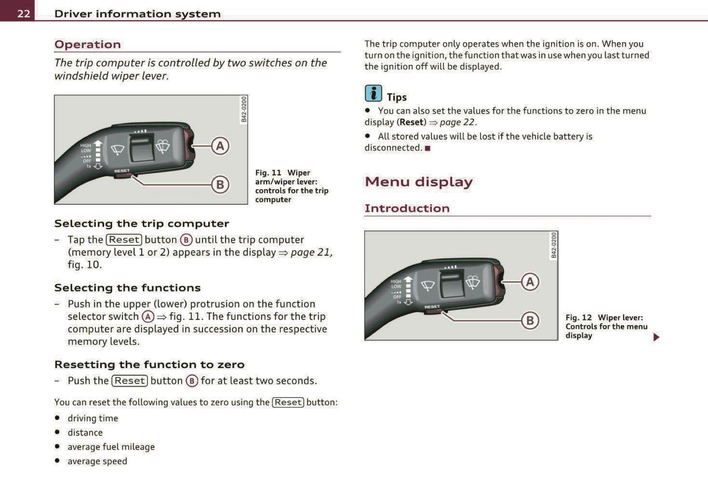 2010 Audi R8 Owner's Manual | English US