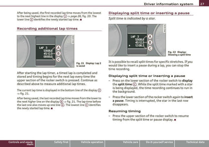 2010 Audi R8 Owner's Manual | English US