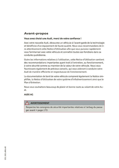 2014 Audi RS 6 Avant Owner's Manual | French