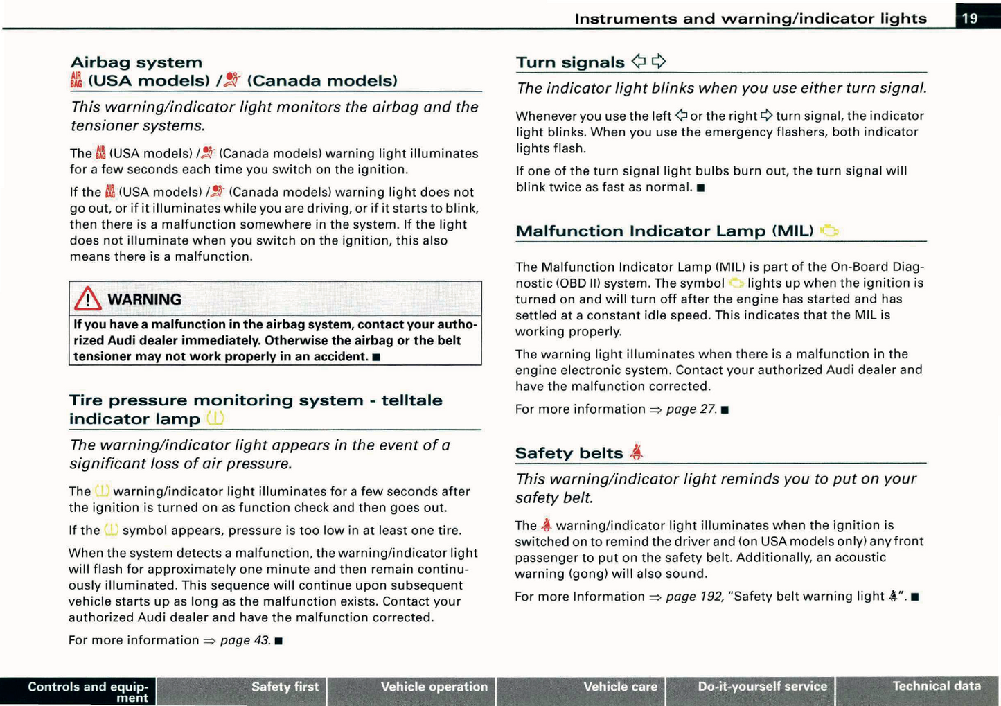 2007 Audi S6 Owner's Manual | English