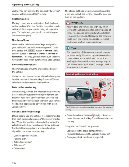 2016 Audi TT/TT Coupe Owner's Manual | English