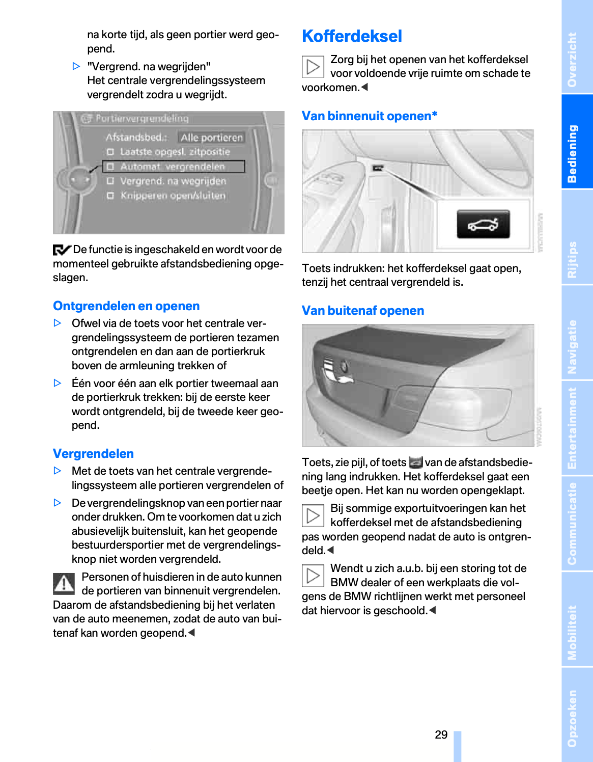 2009 BMW 3 Series Coupé/3 Series Cabrio Owner's Manual | Dutch