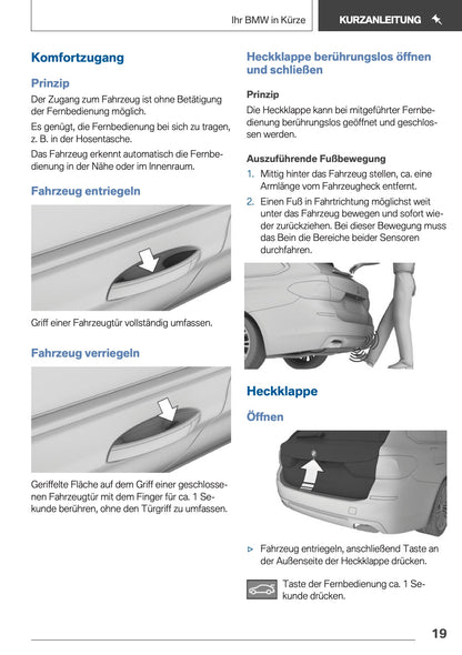 2018 BMW 5 Series Touring Owner's Manual | German