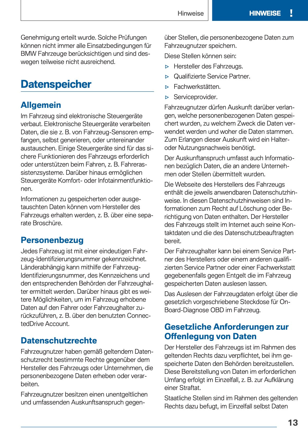 2019 BMW 5 Series Touring Bedienungsanleitung | Deutsch