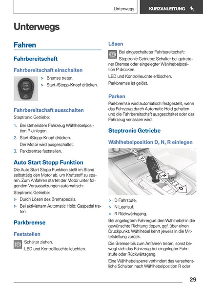2019 BMW 5 Series Touring Bedienungsanleitung | Deutsch