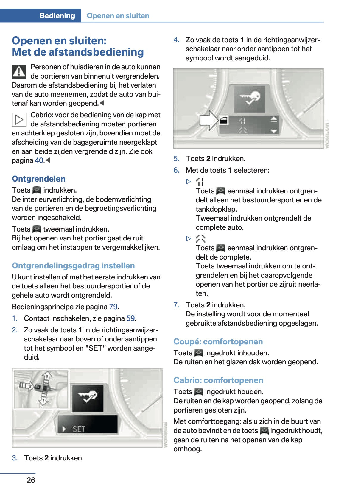 2014 BMW 1 Series Coupe/Convertible Owner's Manual | Dutch