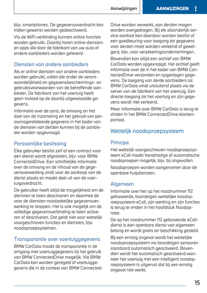 2022 BMW 3 Series Touring Owner's Manual | Dutch