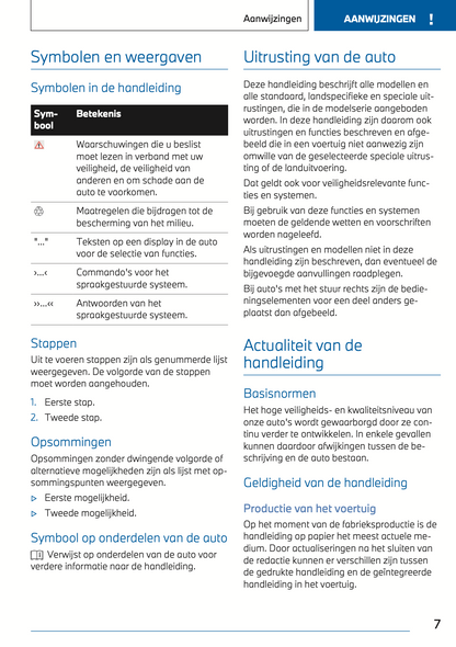 2022 BMW 3 Series Touring Owner's Manual | Dutch