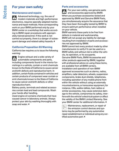 2007 BMW 6 Series Owner's Manual | English US