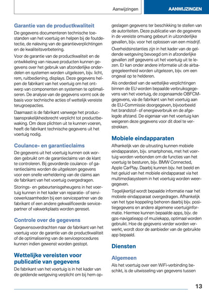 2021-2022 BMW X1 Owner's Manual | Dutch