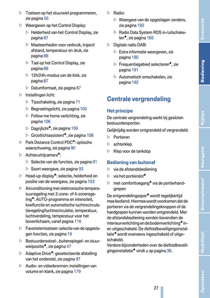 2009-2010 BMW X5 Owner's Manual | Dutch